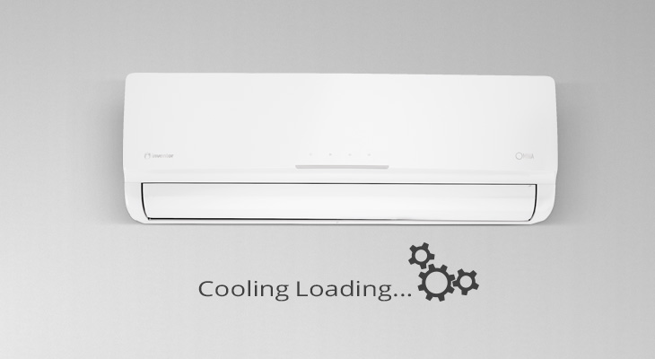 The air conditioning unit is not blowing cool air. What should I do?
